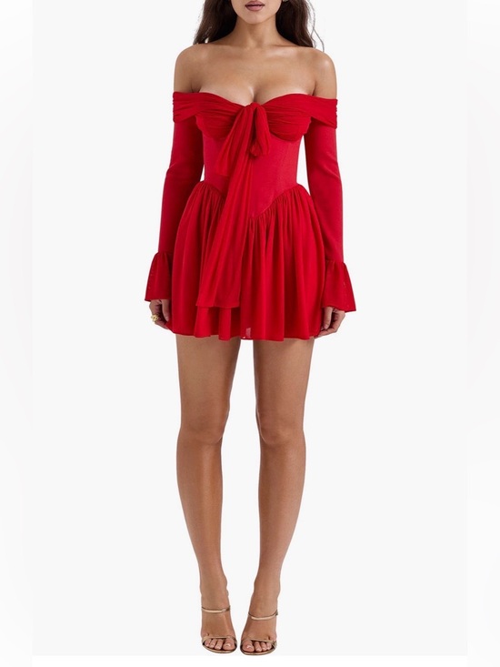 House of CB Dresses & Skirts - House Of Cb Alana Long Sleeve Mini Dress